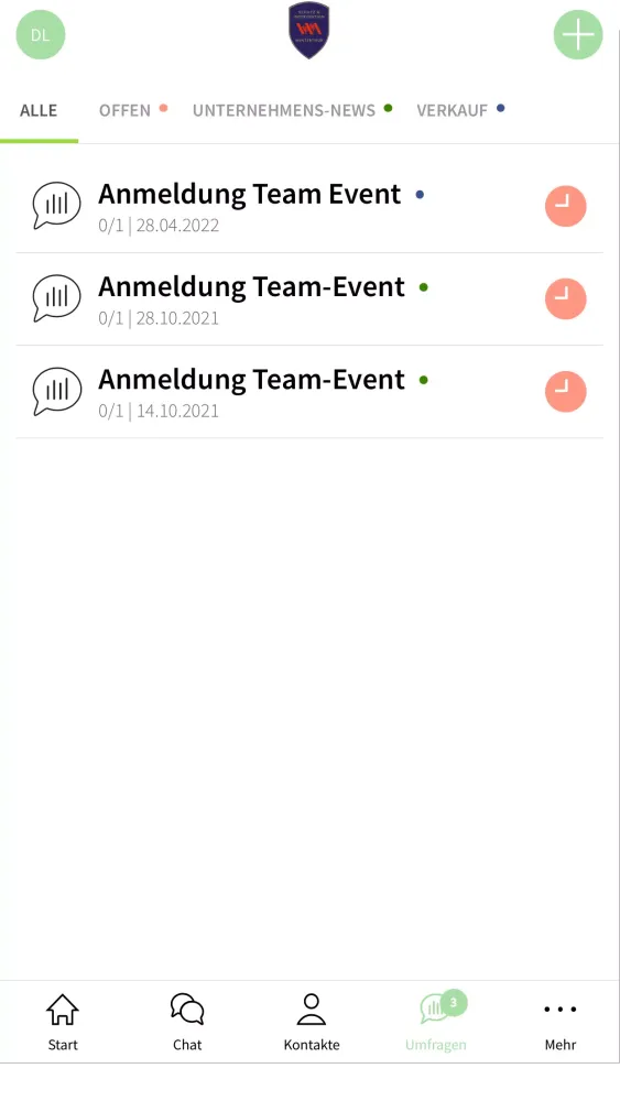 Tangkapan skrin SIW-App