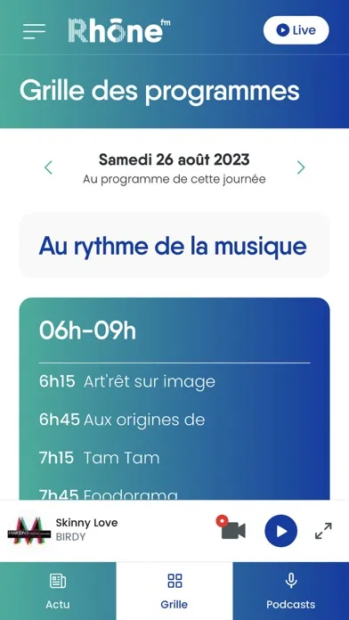 Rhône FM スクリーンショット