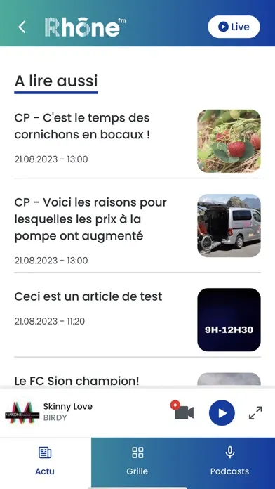 Rhône FM スクリーンショット