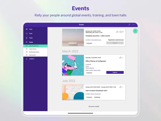LiveTiles Reach iPad  スクリーンショット