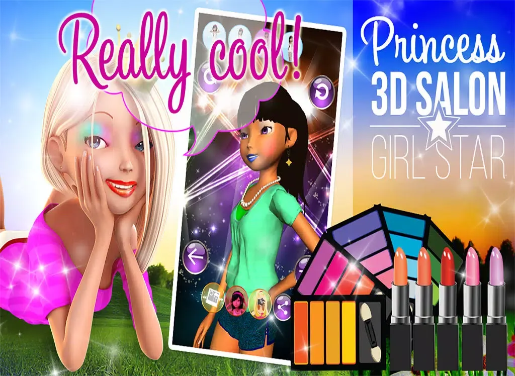 Princess 3D Salon - Girl Star iPad  スクリーンショット