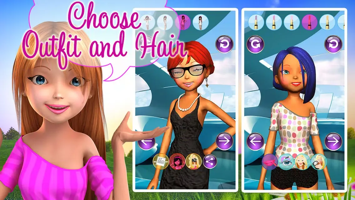 Princess 3D Salon - Girl Star スクリーンショット