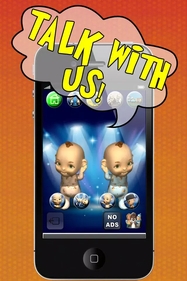 Zrzuty ekranu Talking Friends - Baby Twins, Firefighter, Princess, Cat and Mouse
