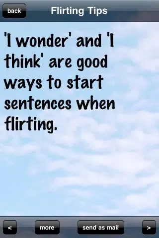Tangkapan skrin Flirting Guide