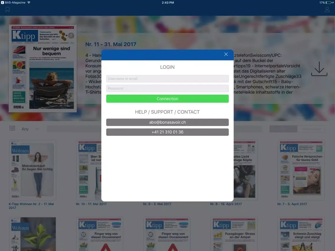 Ktipp iPad  स्क्रीनशॉट