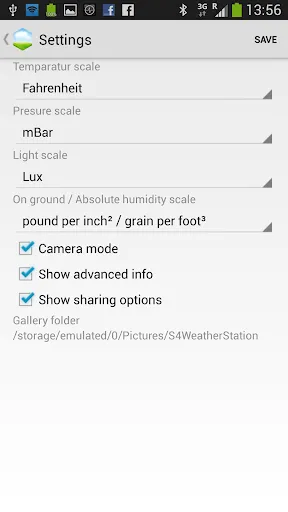 S4 Weather Station Screenshots