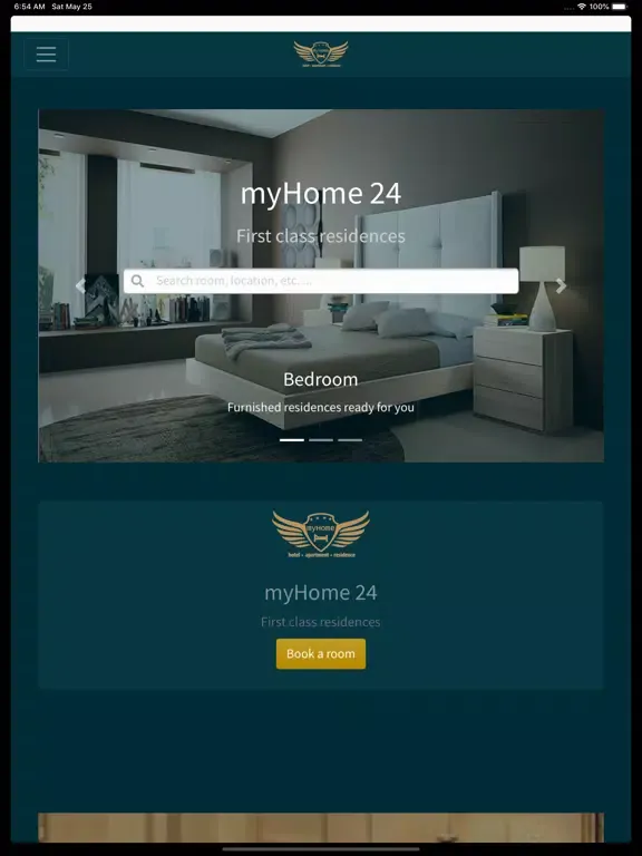 Скриншоты myHome 24 - Roombooker iPad 