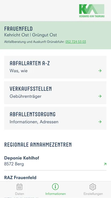 KVA Thurgau स्क्रीनशॉट