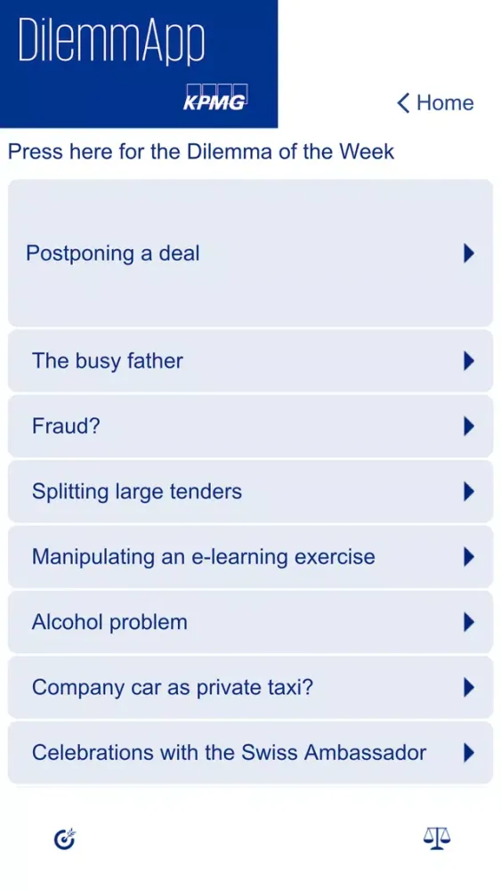 تصاویر KPMG DilemmApp