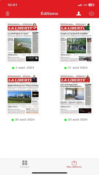 Tangkapan skrin La Liberté journal