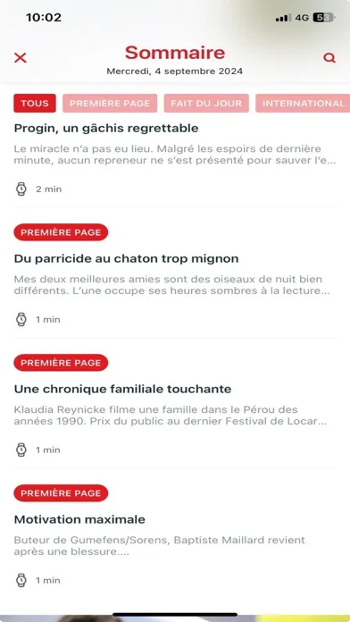 Tangkapan skrin La Liberté journal