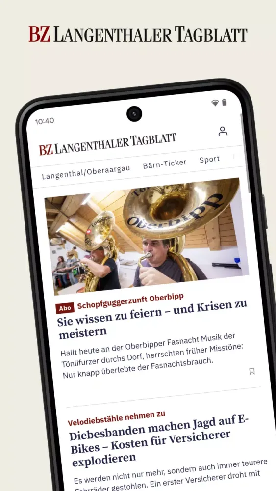 BZ Langenthaler Tagblatt Screenshots
