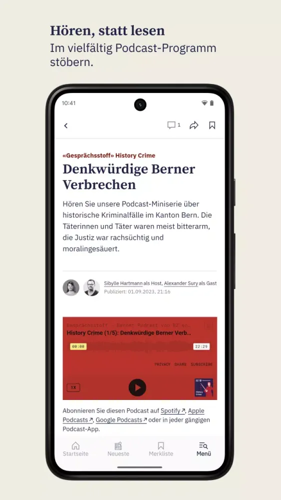 BZ Langenthaler Tagblatt Screenshots