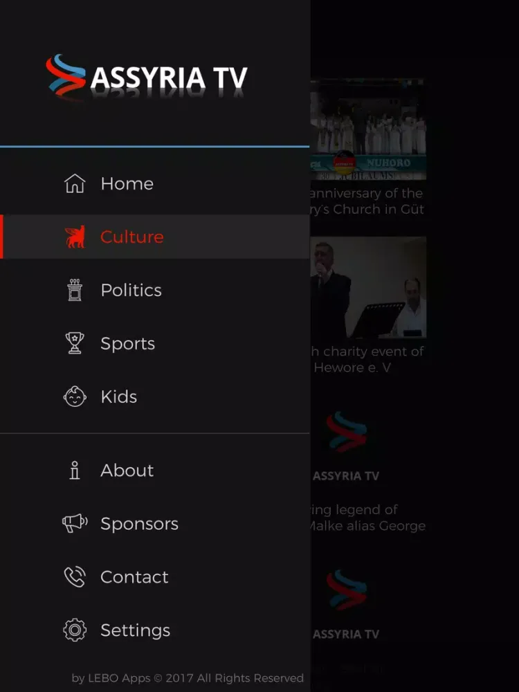 AssyriaTV iPad  স্ক্রিনশট