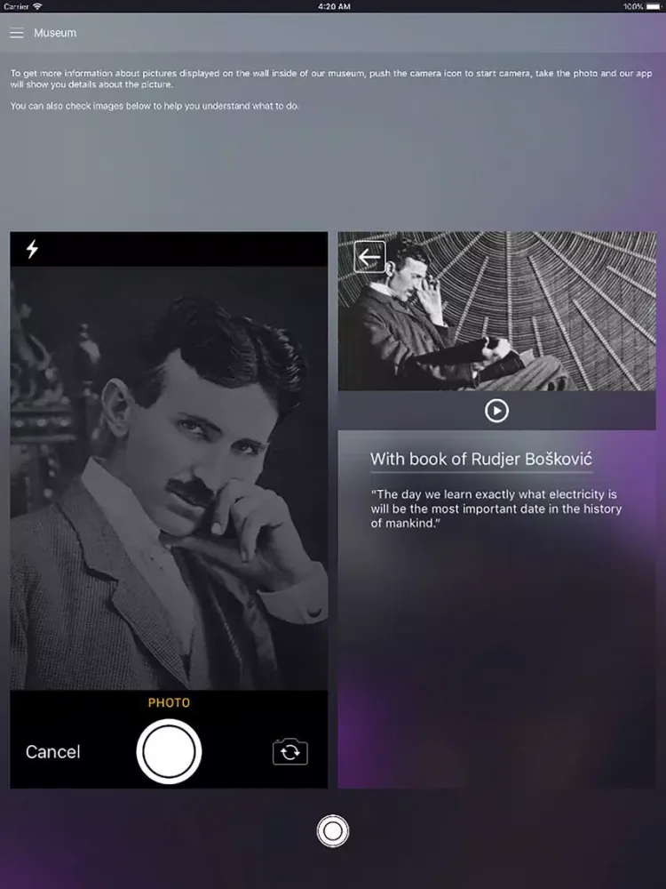 Tesla Restaurant Museum iPad 應用截圖