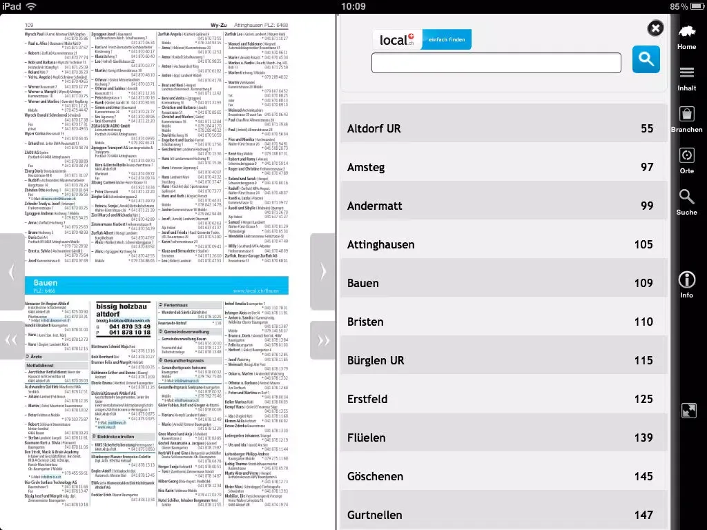 Tangkapan layar LocalGuide ebook iPad 