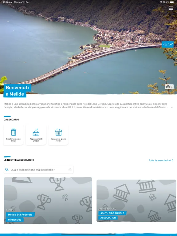 تصاویر Comune di Melide iPad 