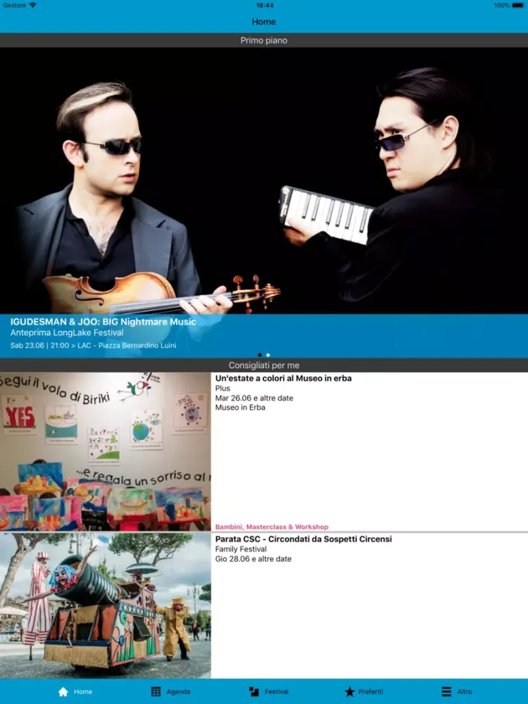 Скриншоты LongLake Festival Lugano iPad 
