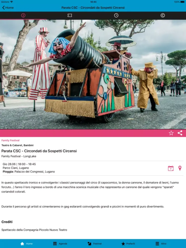 Скриншоты LongLake Festival Lugano iPad 