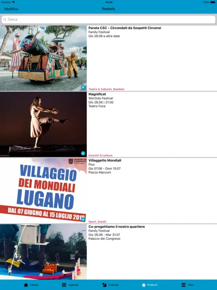 Скриншоты LongLake Festival Lugano iPad 