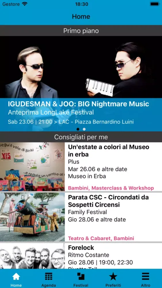 Скриншоты LongLake Festival Lugano