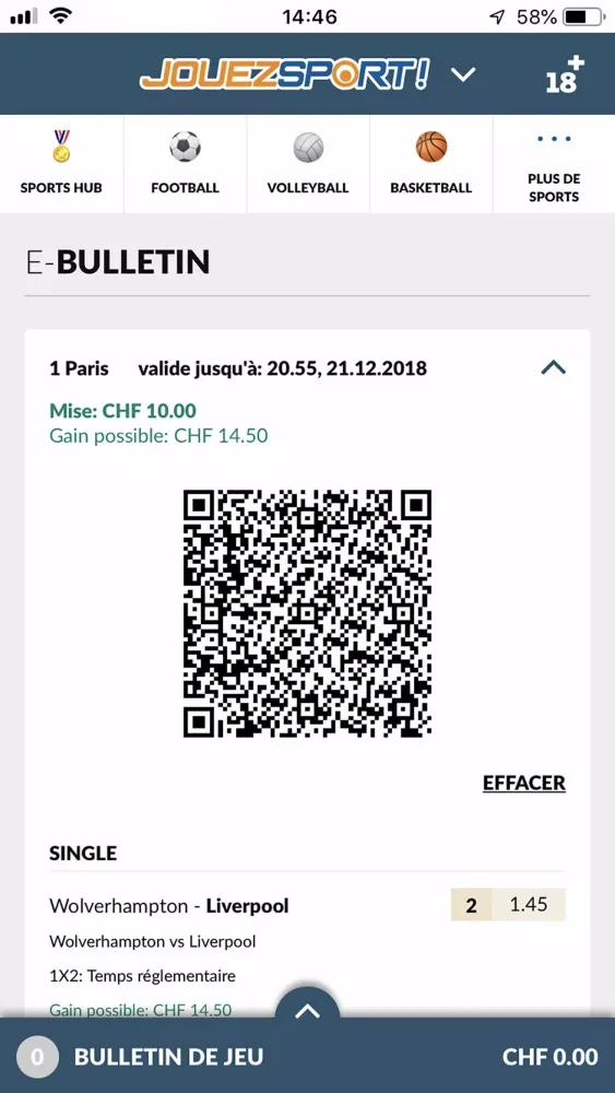 JOUEZSPORT POINT DE VENTE應用截圖