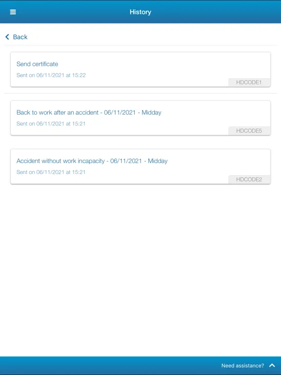 ภาพหน้าจอของ Loyapps Absences iPad 