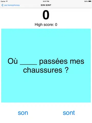 Скриншоты Homophone iPad 