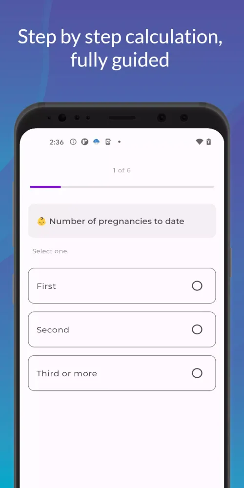 Malinas Score Birth Assessment Screenshots