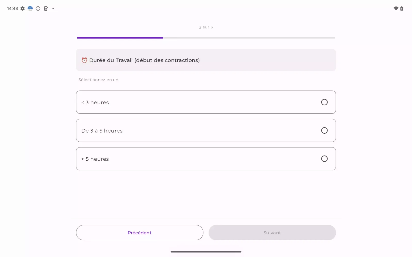 Malinas Score Birth Assessment Screenshots