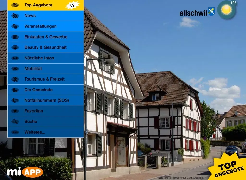 miAPP Allschwil iPad  Screenshots