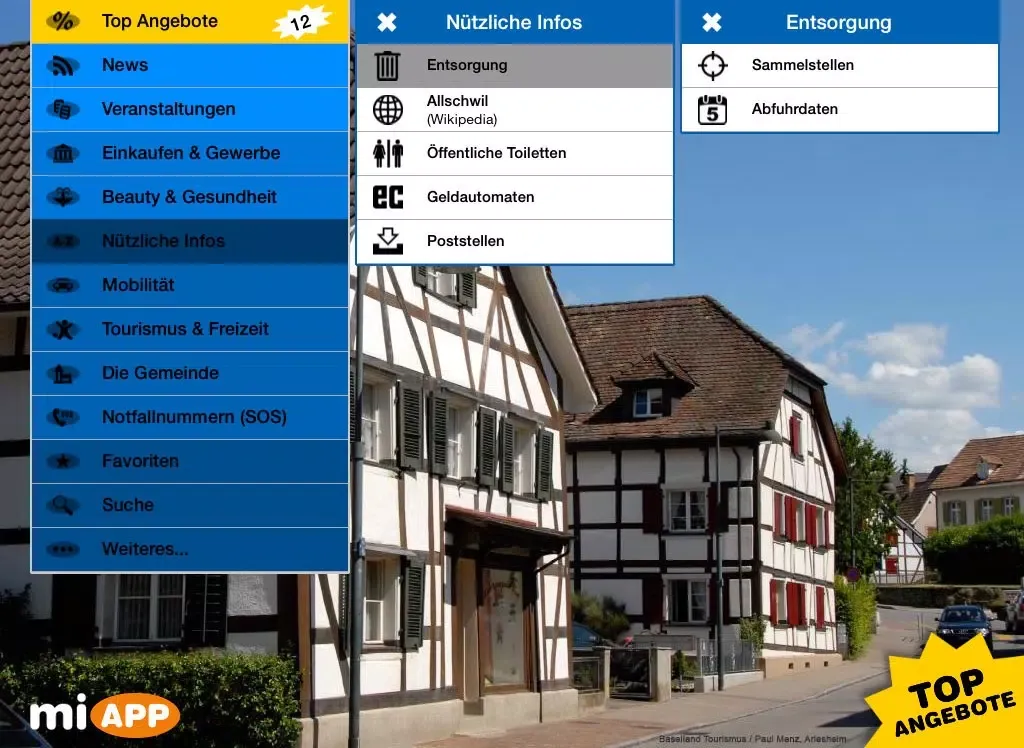 miAPP Allschwil iPad  Screenshots