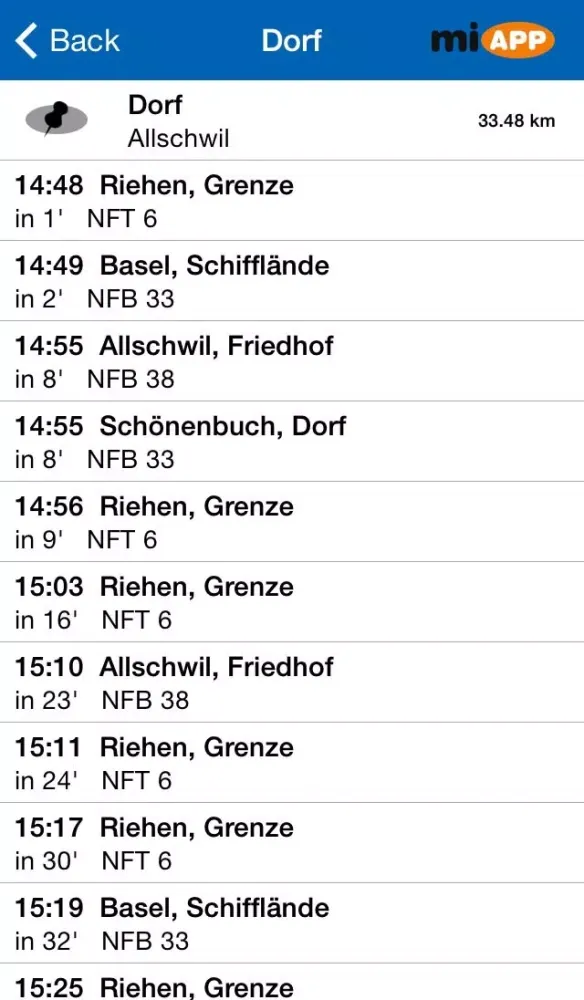 miAPP Allschwil Screenshots