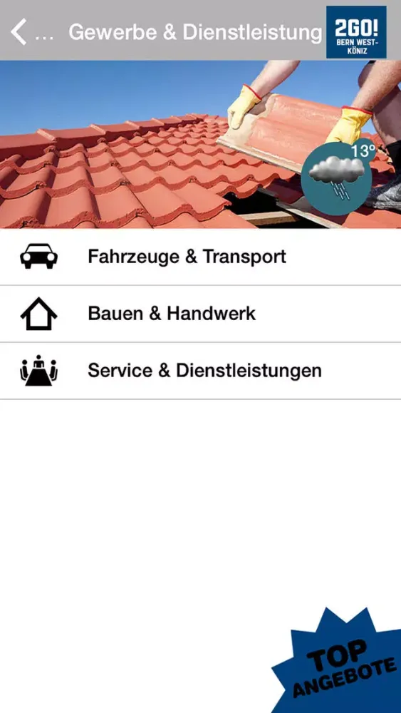 Ảnh chụp màn hình của 2GO! Bern West-Köniz