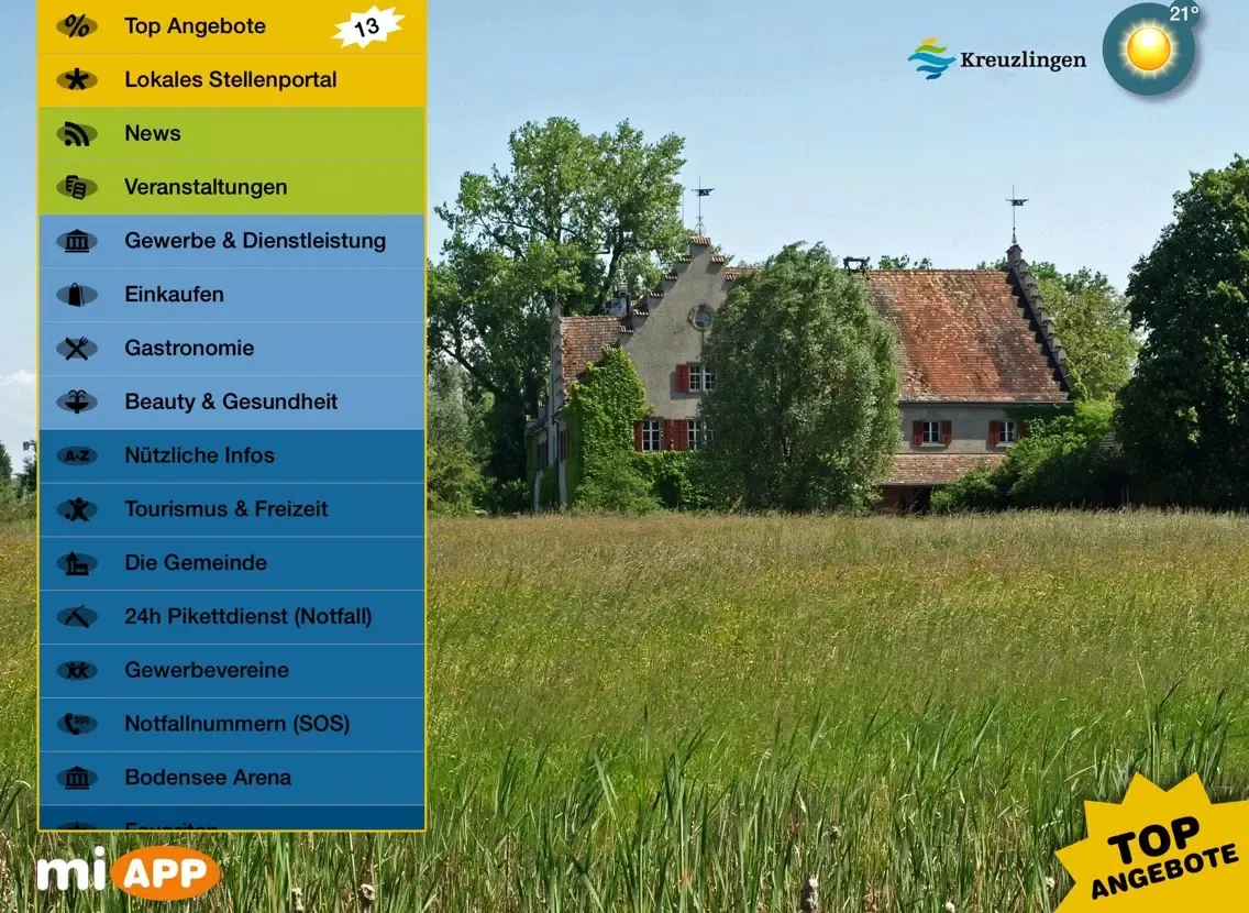 Скриншоты miAPP Kreuzlingen iPad 
