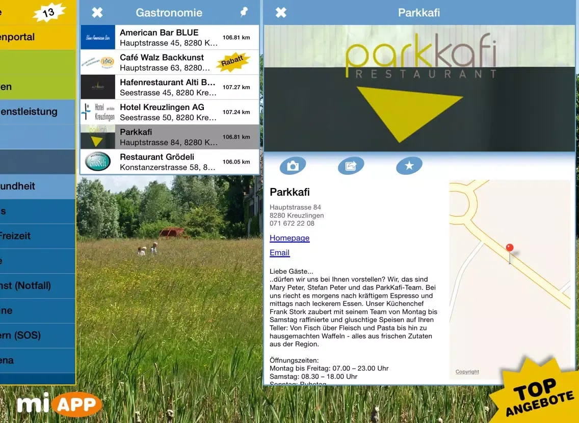 Скриншоты miAPP Kreuzlingen iPad 