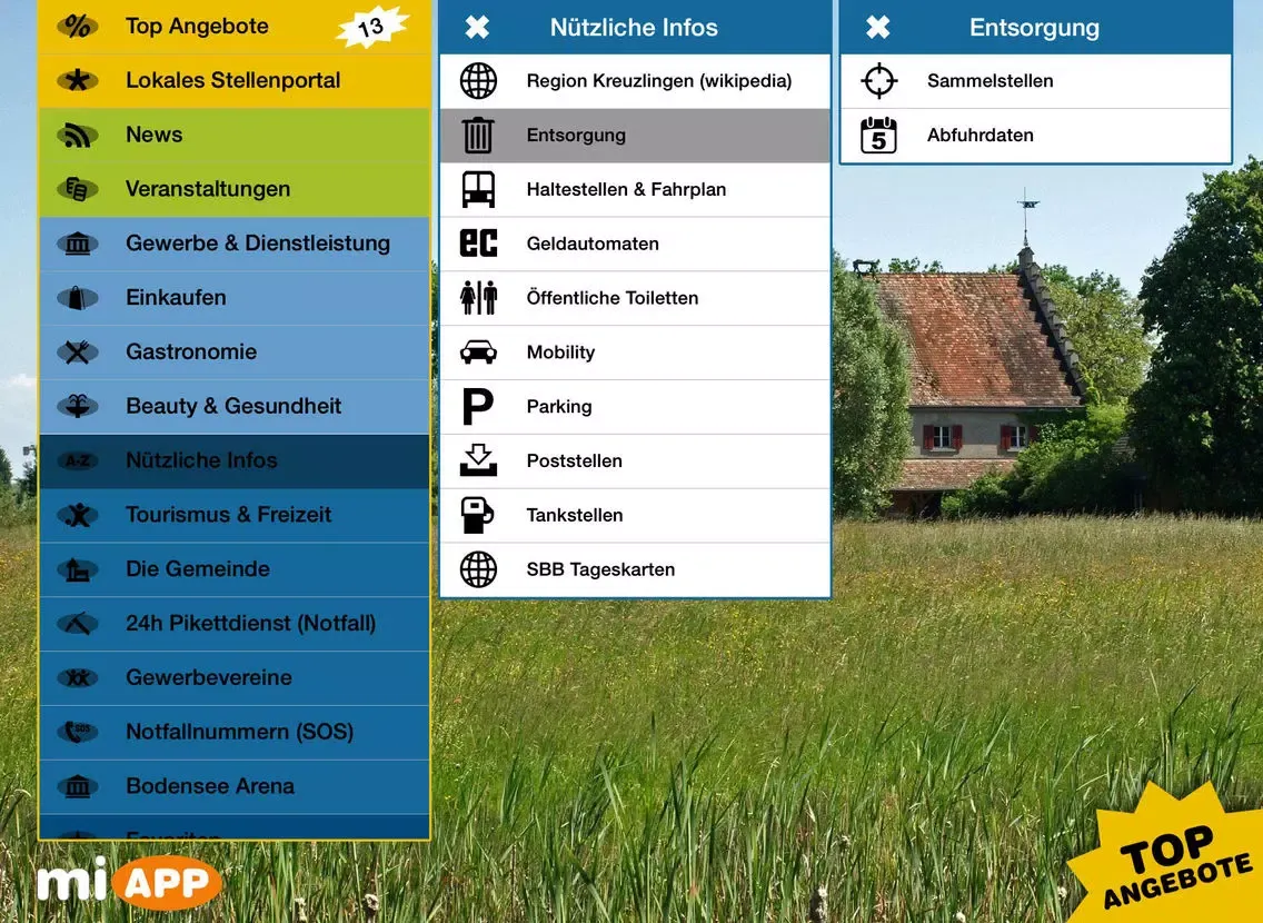 Скриншоты miAPP Kreuzlingen iPad 