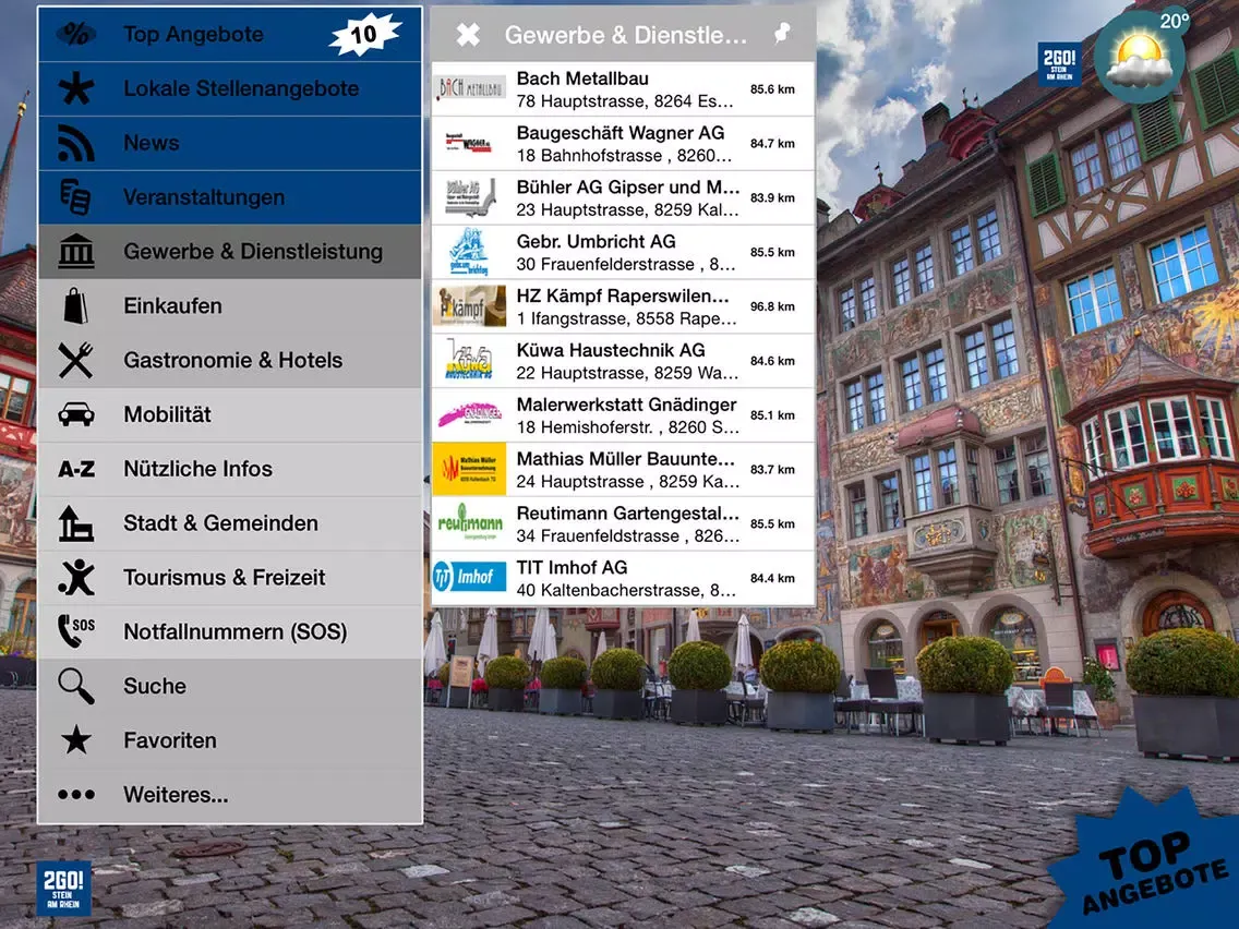 Скриншоты 2GO! Stein am Rhein iPad 