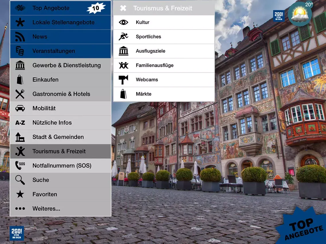Скриншоты 2GO! Stein am Rhein iPad 