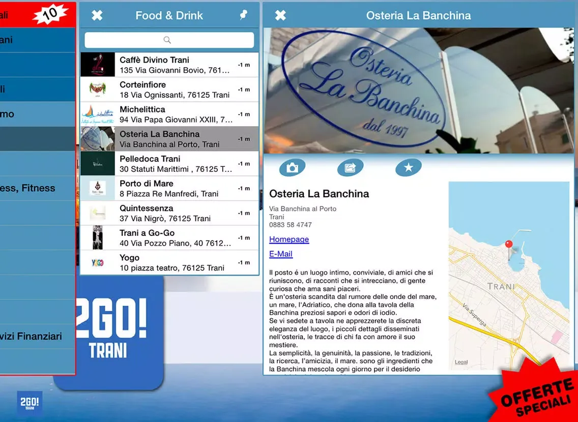 2GO! Trani iPad  Ekran Görüntüleri
