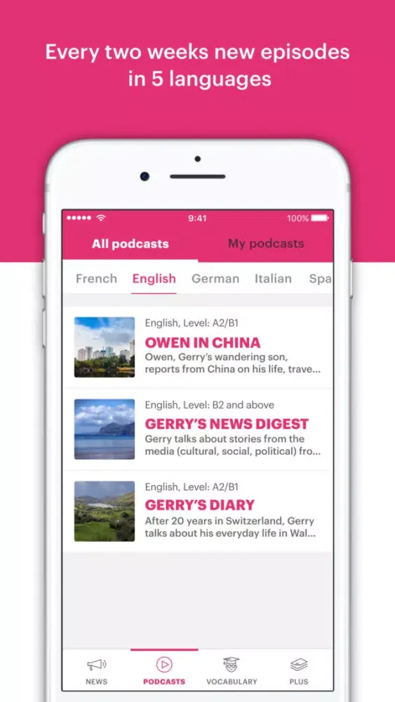 PodClub – learning languages স্ক্রিনশট