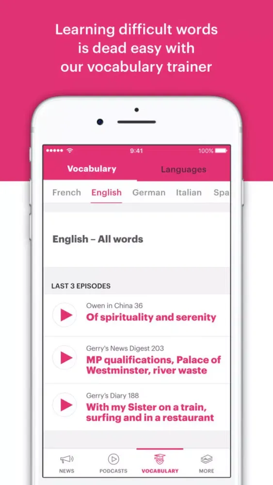 PodClub – learning languages স্ক্রিনশট