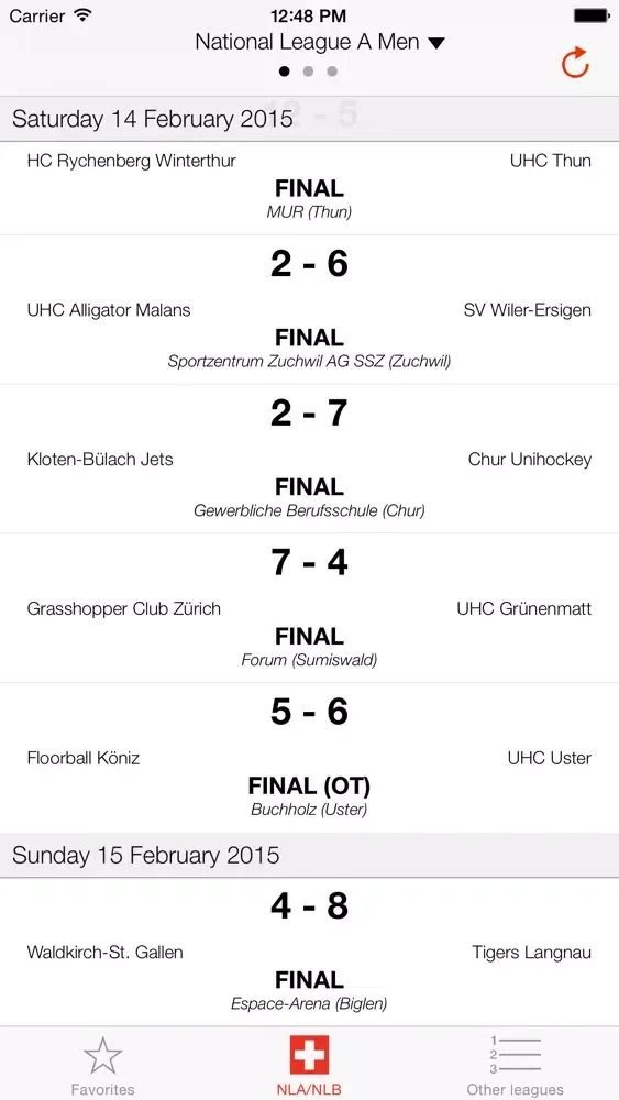 Capturas de pantalla de Unihockey