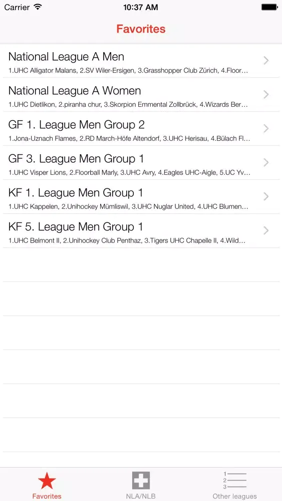 Capturas de pantalla de Unihockey