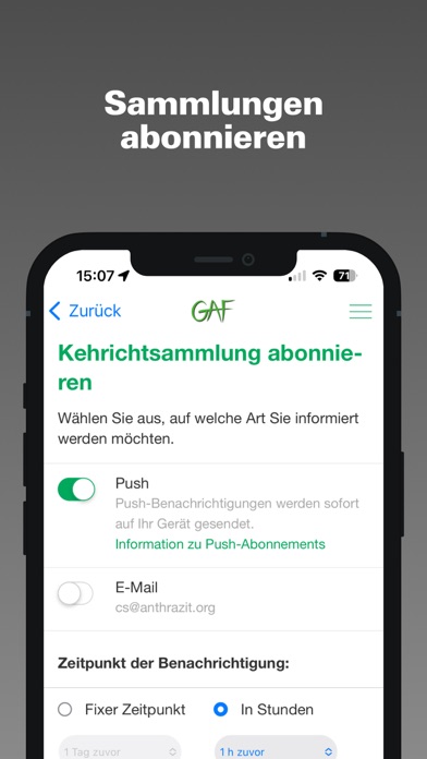 Скриншоты GAF Recyclingkalender
