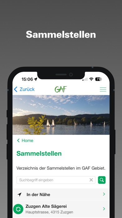 Скриншоты GAF Recyclingkalender