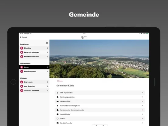 Gemeinde Köniz iPad  স্ক্রিনশট