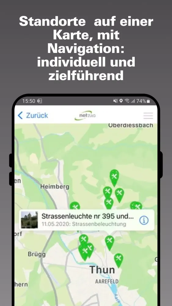 NetZulg App Screenshots