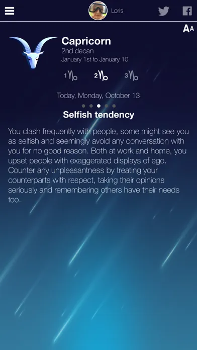 Fem Horoscope سکرین شاٹس