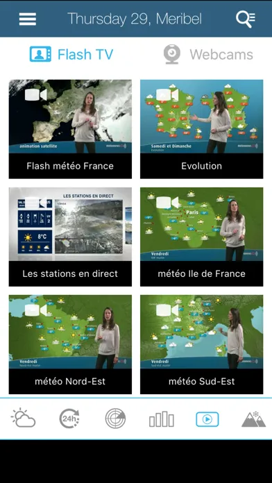 Tangkapan layar Weather for France